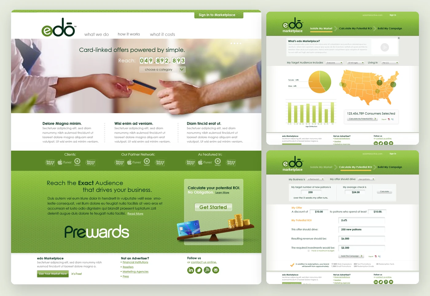 EDO Marketplace design work